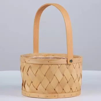 Корзина плетёная, секвойя, 2012/26.5 см, натуральный