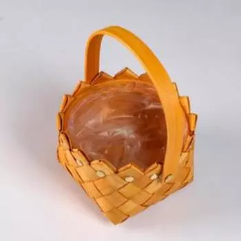 Корзина плетеная, секвойя, 18х13/20 см, натуральный