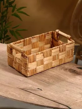 Корзина плетёная, 352015 см, водный гиацинт