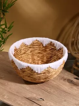 Корзина плетёная, 404020 см, водный гиацинт