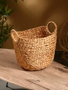 Корзина плетёная, 422840 см, водный гиацинт