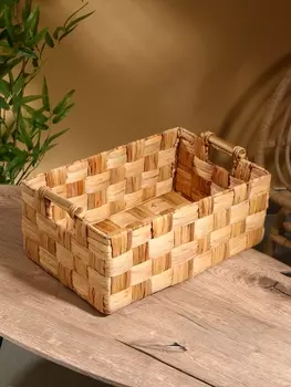 Корзина плетёная, 463120 см, водный гиацинт