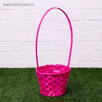 Корзина плетёная, бамбук, Fiji, розовый