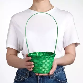 Корзина плетёная, бамбук, Fiji, зелёный