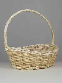 Корзина плетёная Christi, ива, выбеленный