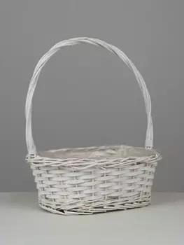 Корзина плетёная Decatur, ива, белый