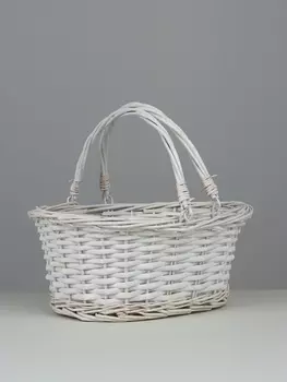 Корзина плетёная Denver, ива, белый