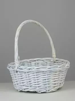 Корзина плетёная Des, ива, белый
