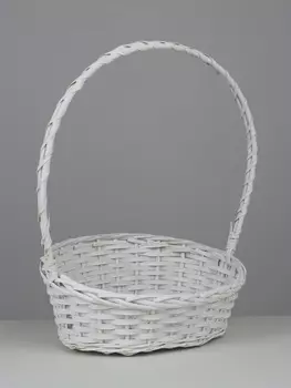 Корзина плетёная Diamond, ива, белый