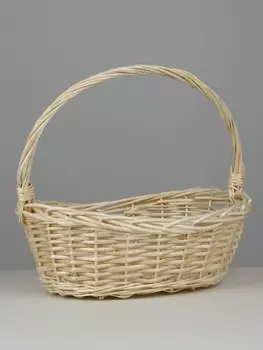 Корзина плетёная Dillon, ива, выбеленный