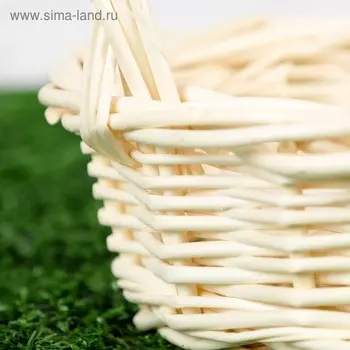 Корзина плетёная, ива, d=15xH6/20 см