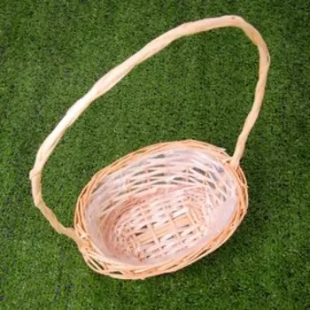 Корзина плетёная, ива, овальная