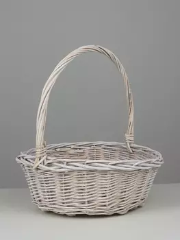 Корзина плетёная Springs, ива, белый
