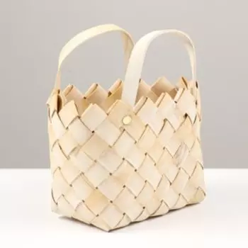 Корзина плетёная "Сумка", 23x8x20 см, светлый