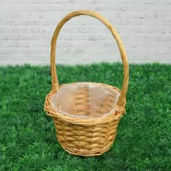 Корзина «Плетёнка», 17×10/28 см, ива