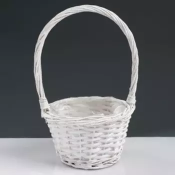 Корзина «Плетёнка», 17×16/28 см, ива