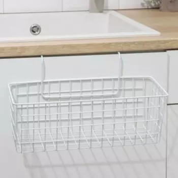 Корзина подвесная Доляна, 37,5×15,3×20 см, цвет белый