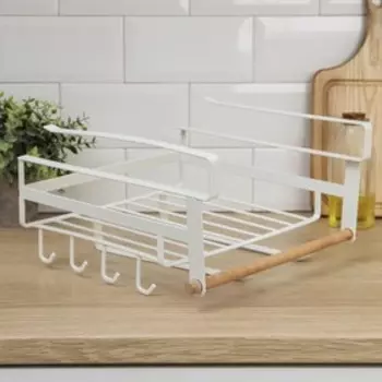 Корзина подвесная Доляна «Лофт», 30×29,5×17 см, цвет белый