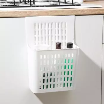 Корзина для хранения подвесная на дверцу IDEA, пластик, 251336 см, белая