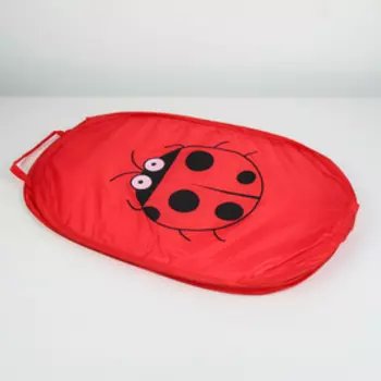Корзина для игрушек складная Доляна «Божья коровка», 323252 см, красная