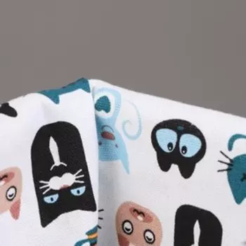 Корзина стеллажная "Котики", 28х19х13 см , белый