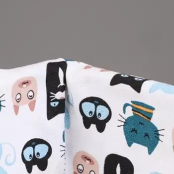 Корзина стеллажная "Котики", 40х31х17 см, белый