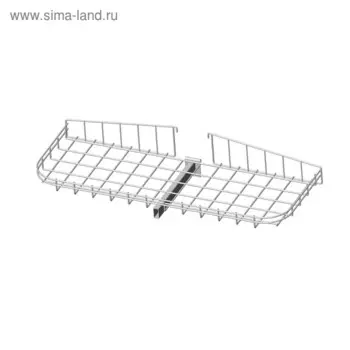 Корзина торцевая средний ярус, цвет белый