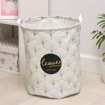 Корзина бельевая текстильная «Листочки», 3545 см