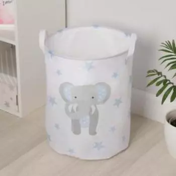 Корзина универсальная «Лунный слоник», 35×45 см, с затяжкой