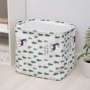 Корзина бельевая текстильная «Олень», 5040 см