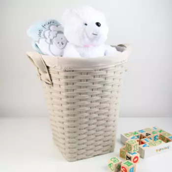 Корзина универсальная плетёная Доляна «Элегант», 39,5×39,5×43,5 см, цвет бежевый