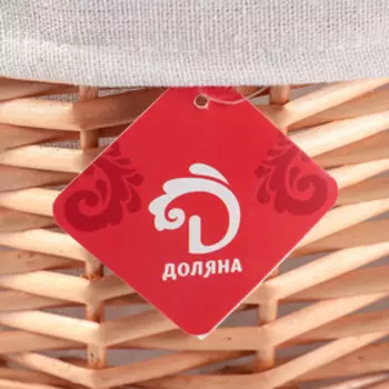 Корзина универсальная плетёная Доляна «Рустик», 29×29×33 см