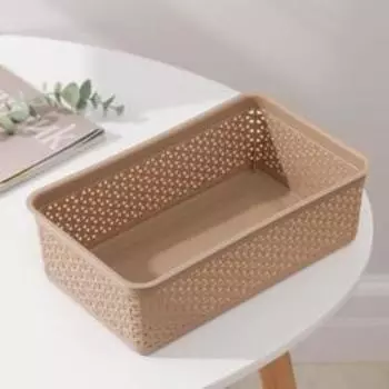 Корзина универсальная Wenge, 2,25 л, 25,8×15,8×8 см, цвет бежевый