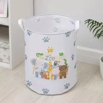 Корзина бельевая текстильная «Зоопарк», 3545 см