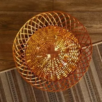 Корзинка для фруктов "Ирфан" алюминий, 46х46х9 см