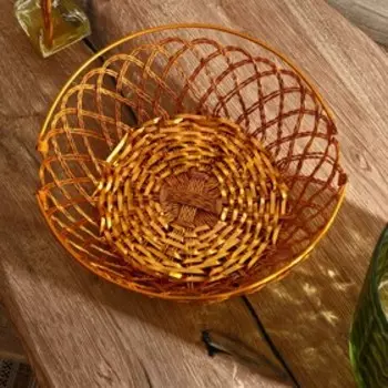 Корзинка для фруктов "Тана" алюминий, 30х30х10 см