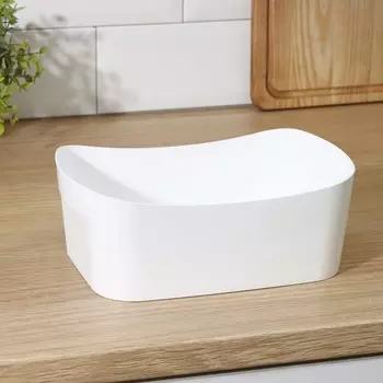 Корзинка для хранения без крышки, 2,7 л, 2416,59 см, цвет белый