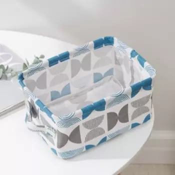 Корзинка для хранения с ручками Доляна «Песок», 23,51712 см, цвет голубой