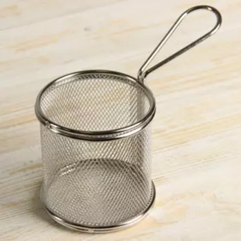 Корзинка для картофеля фри Доляна «Честер», d=10 см, нержавеющая сталь