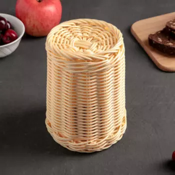 Корзинка для столовых приборов Доляна «Ваниль», 12×15 см