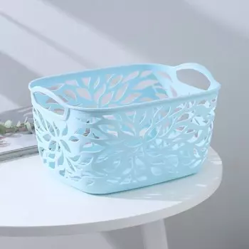 Корзина для хранения «Листья», пластик, 29,521,516 см, цвет МИКС