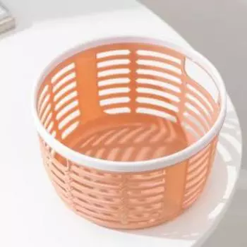 Корзинка пластиковая для хранения «Ориджин», 15×15×9 см, цвет МИКС