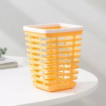 Корзинка пластиковая для хранения «Ориджин», 9×9×12 см, цвет МИКС