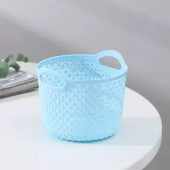 Корзина для хранения с ручками Доляна «Лукошко», пластик, 1110.59 см, МИКС