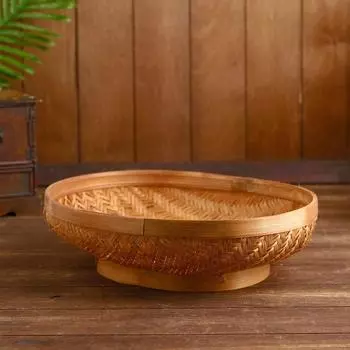 Корзинка плетёная из ротанга "Кинта" 37x30х11см