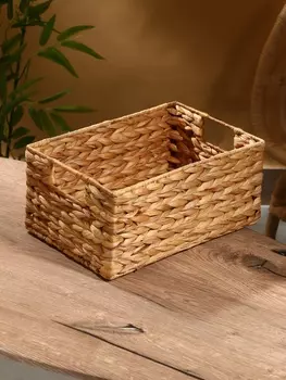 Корзинка прямоугольная, 332214 см, водный гиацинт