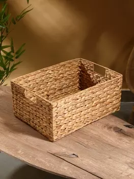 Корзинка прямоугольная, 443020 см, водный гиацинт