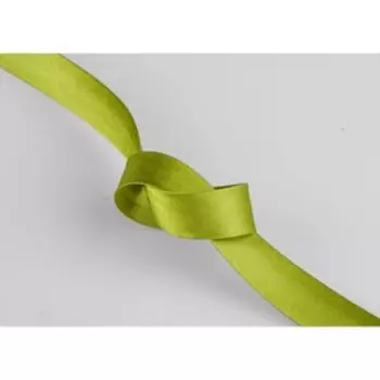 Косая бейка 15 мм × 131 м, цвет светло-зелёный