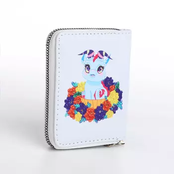 Кошелёк на молнии, цвет белый