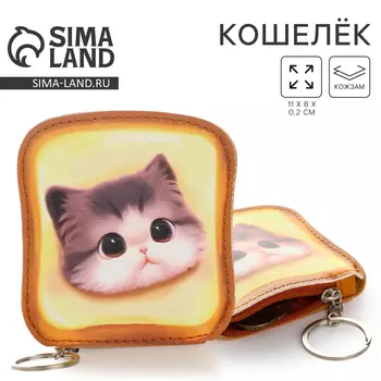 Кошелек детский «Тост и котёнок», 811 см